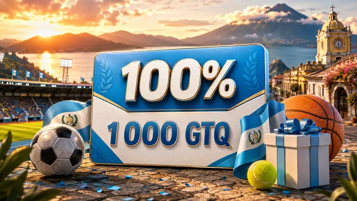 Bono deportivo del 100 por ciento hasta 1000 GTQ